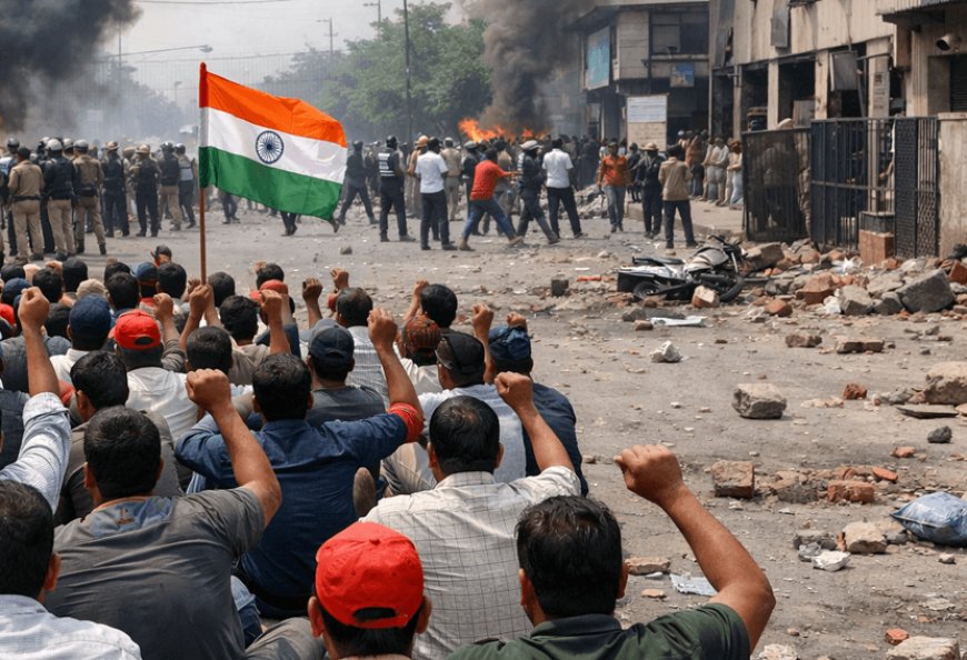 न्यूनतम वेतन बढ़ोतरी की घोषणा के बाद भी नोएडा में श्रमिकों का आंदोलन जारी! पथराव और तोडफोड़ ने लिया हिंसक रूप